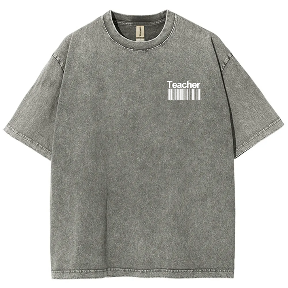Teacher Unisex Fit Washed T-Shirt
