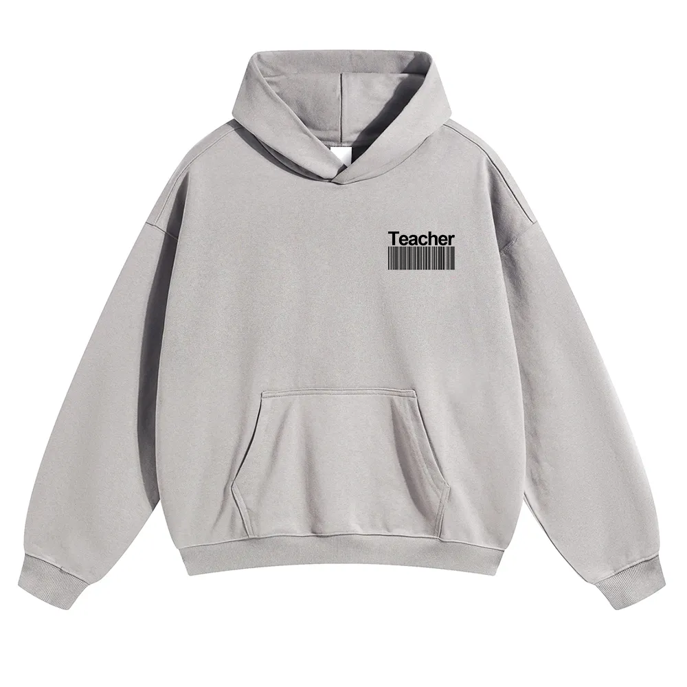 Teacher Unisex Solid Color Hoodie wearishow
