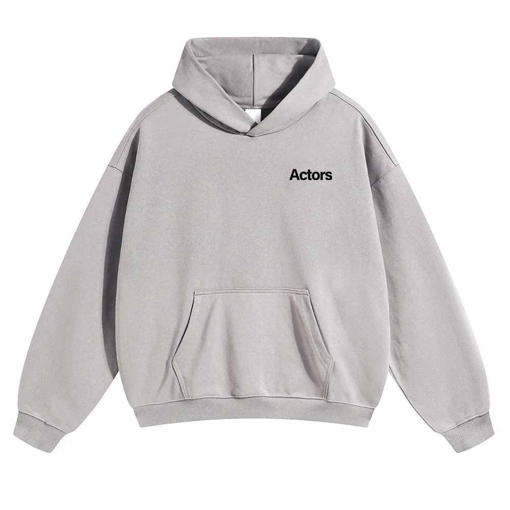 Actors Unisex Solid Color Hoodie wearishow