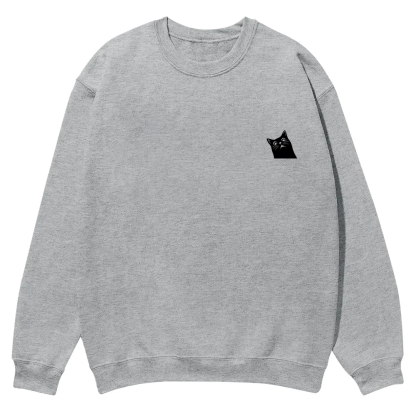Cat Trick Customized Unisex Casual Crewneck Sweatshirt wearishow