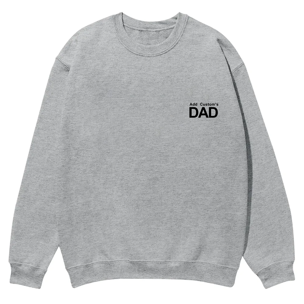 DAD Custom Casual Crewneck Sweatshirt wearishow