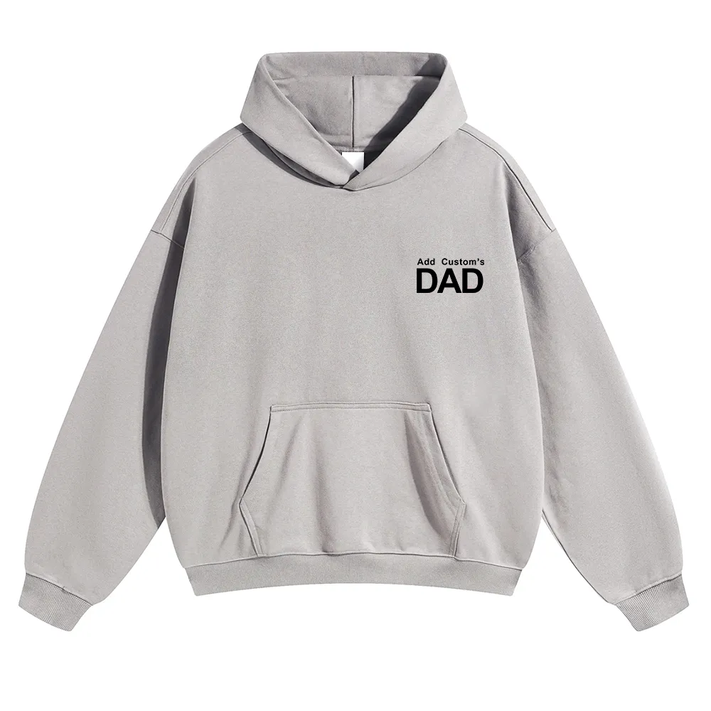 DAD Custom Solid Color Hoodie wearishow