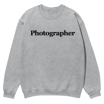 Photographer Casual Crewneck Sweatshirt wearishow
