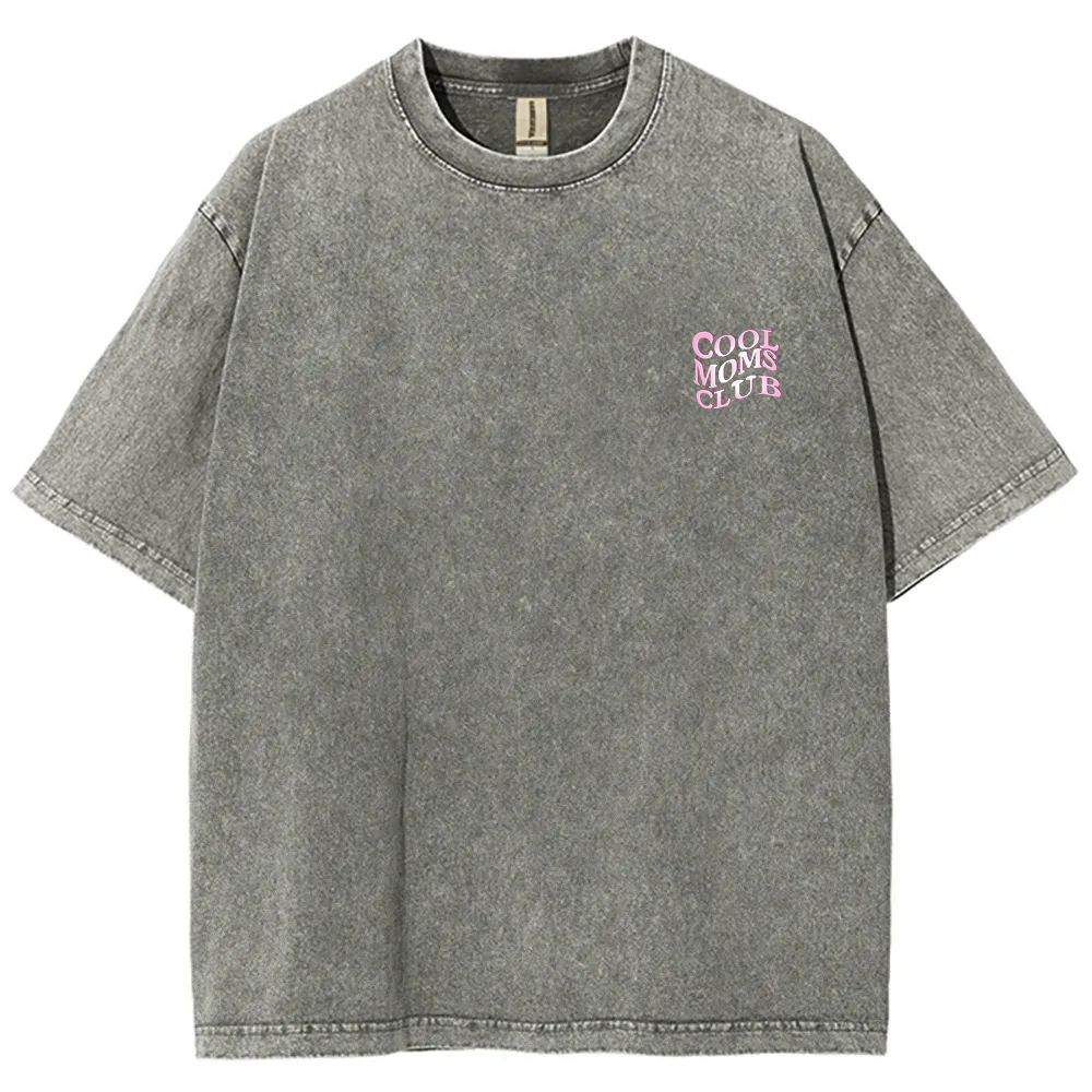 Cool Moms Club Snowflake Vintage Washed T-Shirt