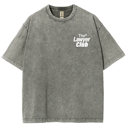 The Lawyer Club Unisex Fit Washed T-Shirt