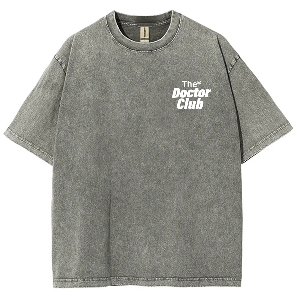 The Doctor Club Unisex Fit Washed T-Shirt