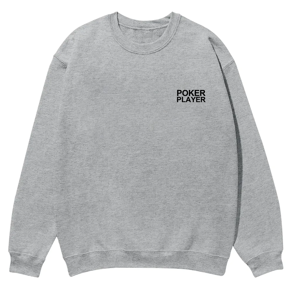 Poker Player Casual Crewneck Sweatshirt wearishow