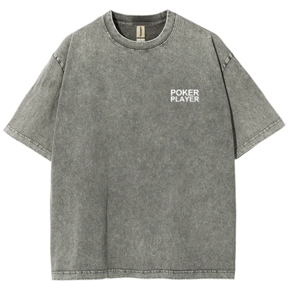 Poker Player Unisex Fit Washed T-Shirt