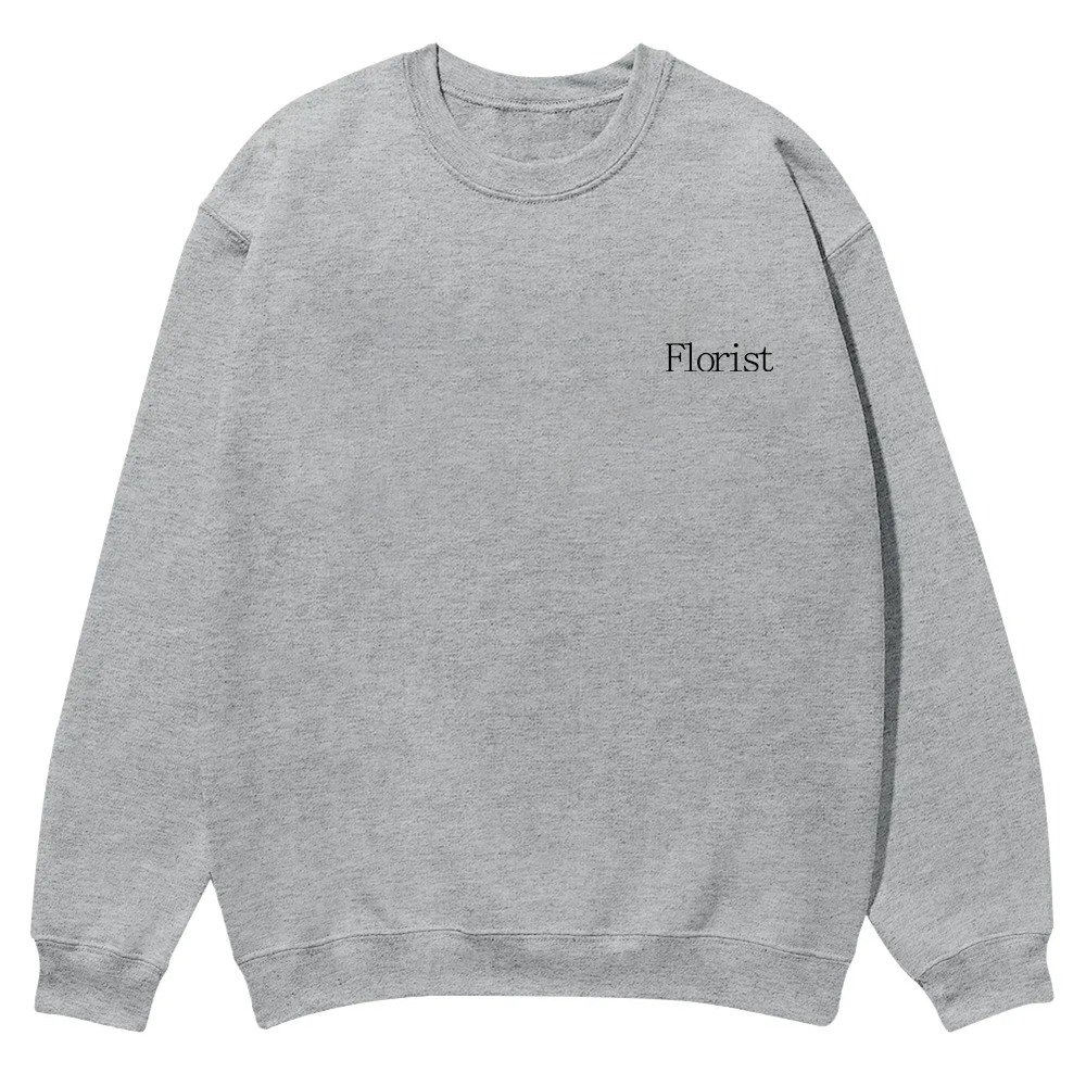 Florist Casual Crewneck Sweatshirt wearishow