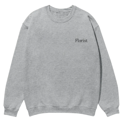 Florist Casual Crewneck Sweatshirt wearishow