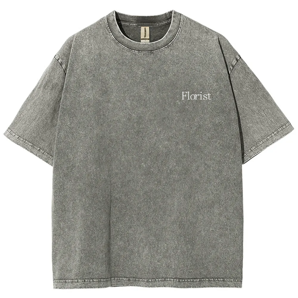 Florist Unisex Fit Washed T-Shirt