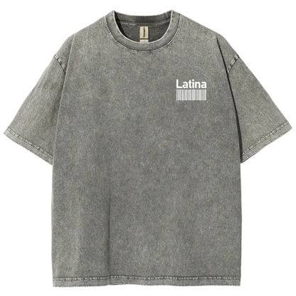 Latina Unisex Fit  Washed T-Shirt