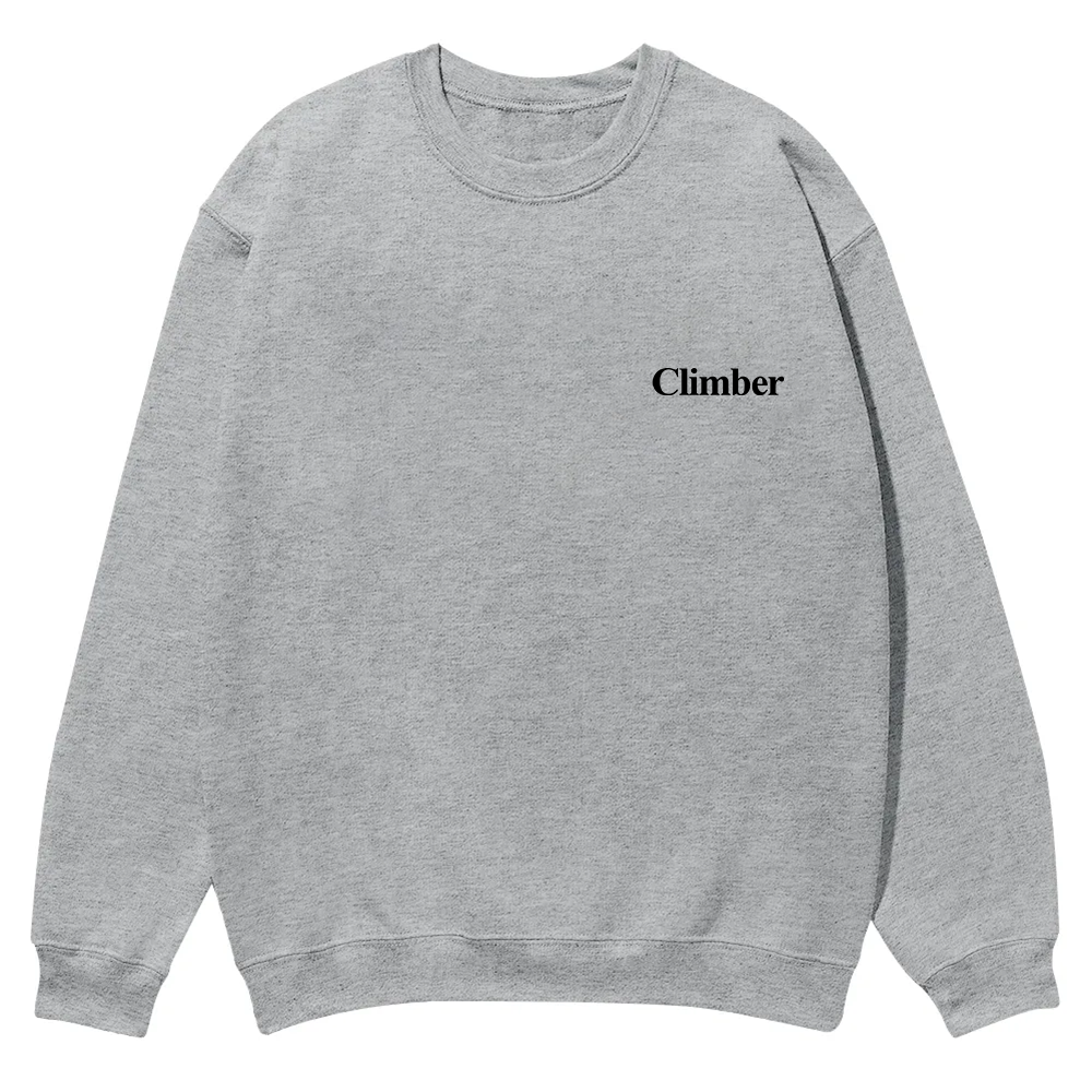 Climber Casual Crewneck Sweatshirt wearishow