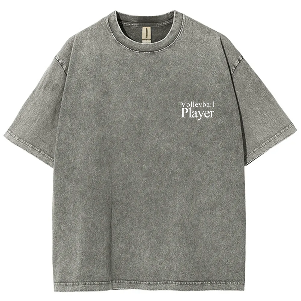Volleyball Player Unisex Fit Washed T-Shirt