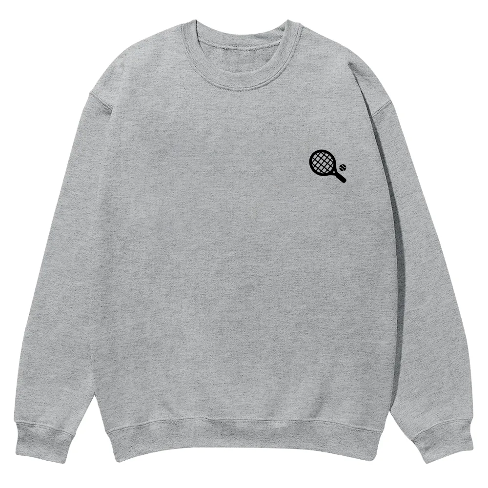 Padel Player Casual Crewneck Sweatshirt wearishow
