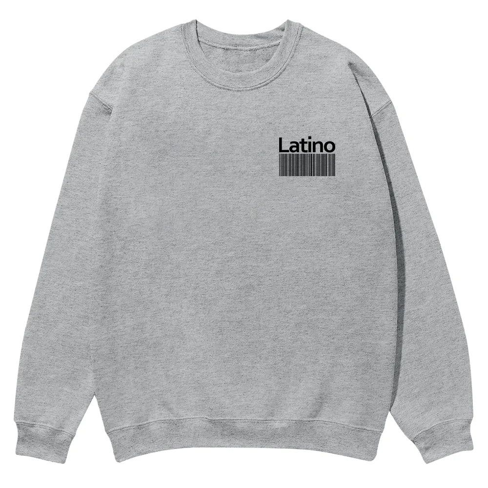 Latino Unisex Fit  Casual Crewneck Sweatshirt wearishow