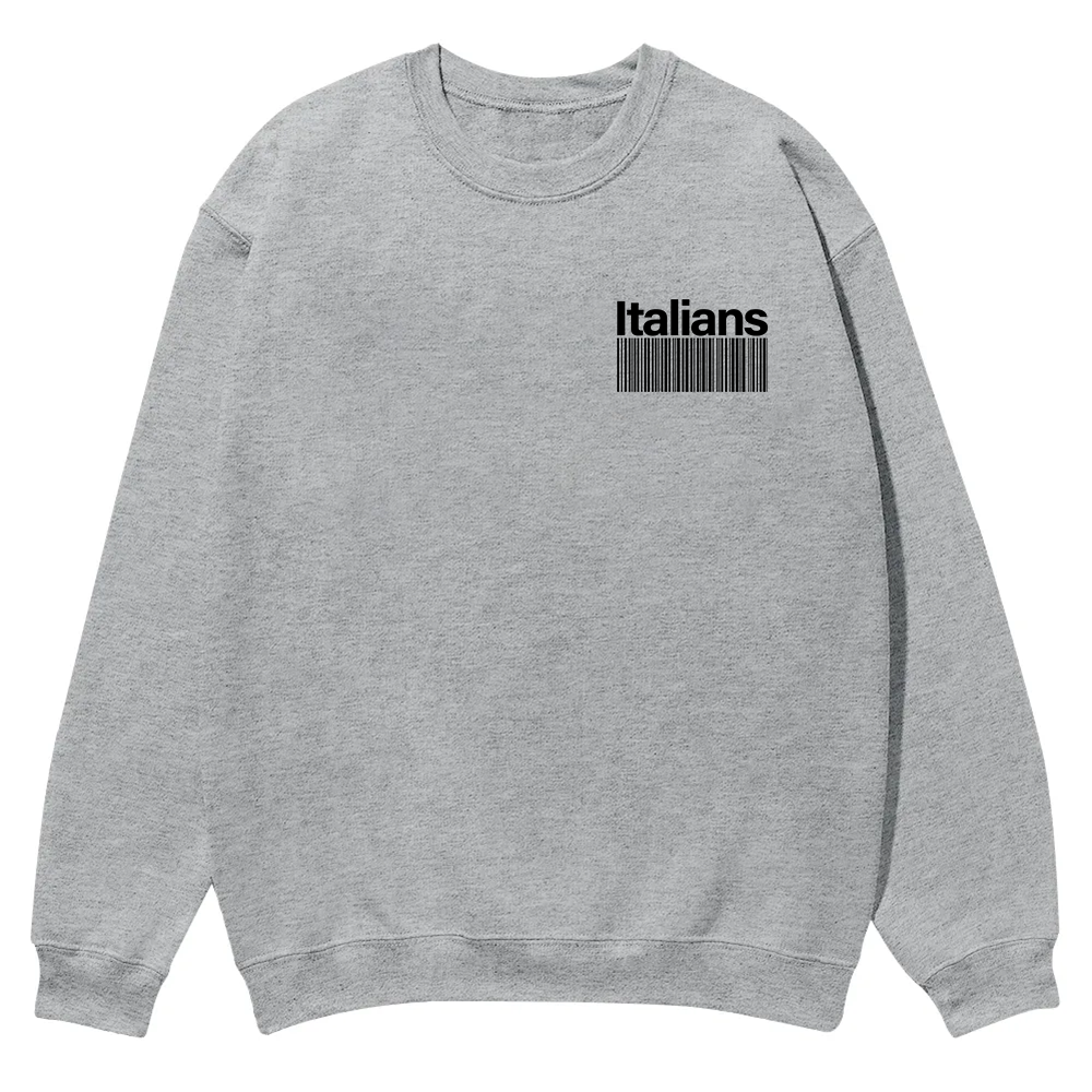 Italians Unisex Fit  Casual Crewneck Sweatshirt wearishow