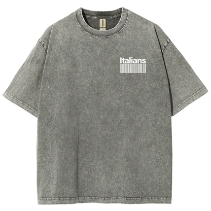 Italians Unisex Fit  Washed T-Shirt