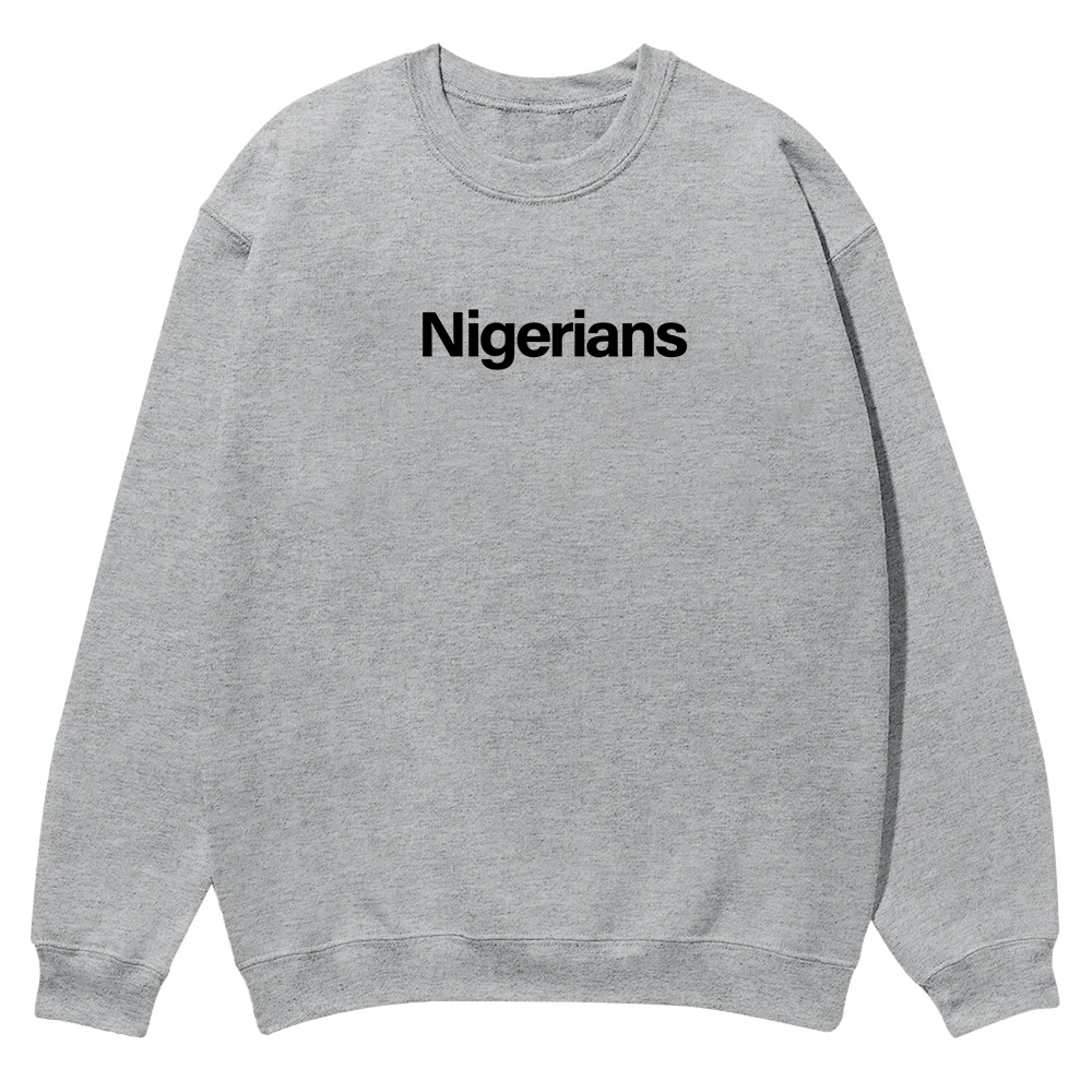 Nigerians Unisex Fit  Casual Crewneck Sweatshirt wearishow