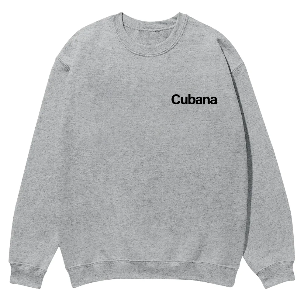 Cubana Unisex Fit  Casual Crewneck Sweatshirt wearishow