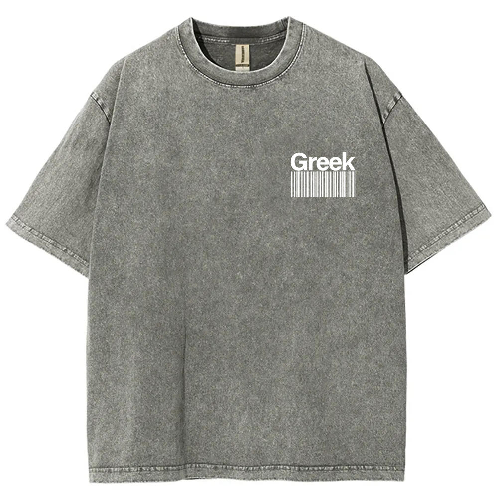 Greek Unisex Fit  Washed T-Shirt