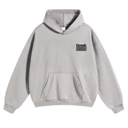Greek Unisex Fit Color Hoodie wearishow