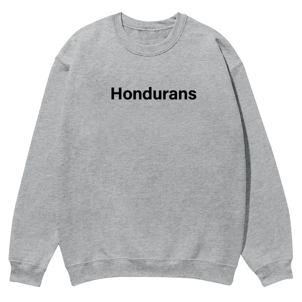 Hondurans Unisex Fit  Casual Crewneck Sweatshirt wearishow