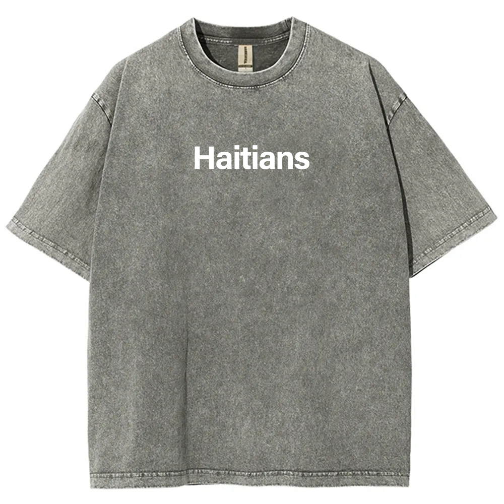 Haitians Unisex Fit  Washed T-Shirt