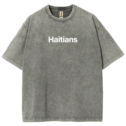 Haitians Unisex Fit  Washed T-Shirt