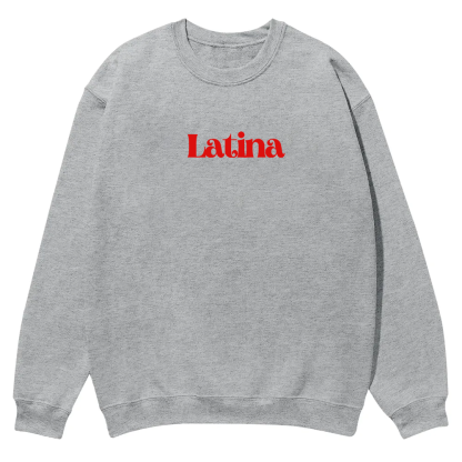 Latina Unisex Fit  Casual Crewneck Sweatshirt wearishow