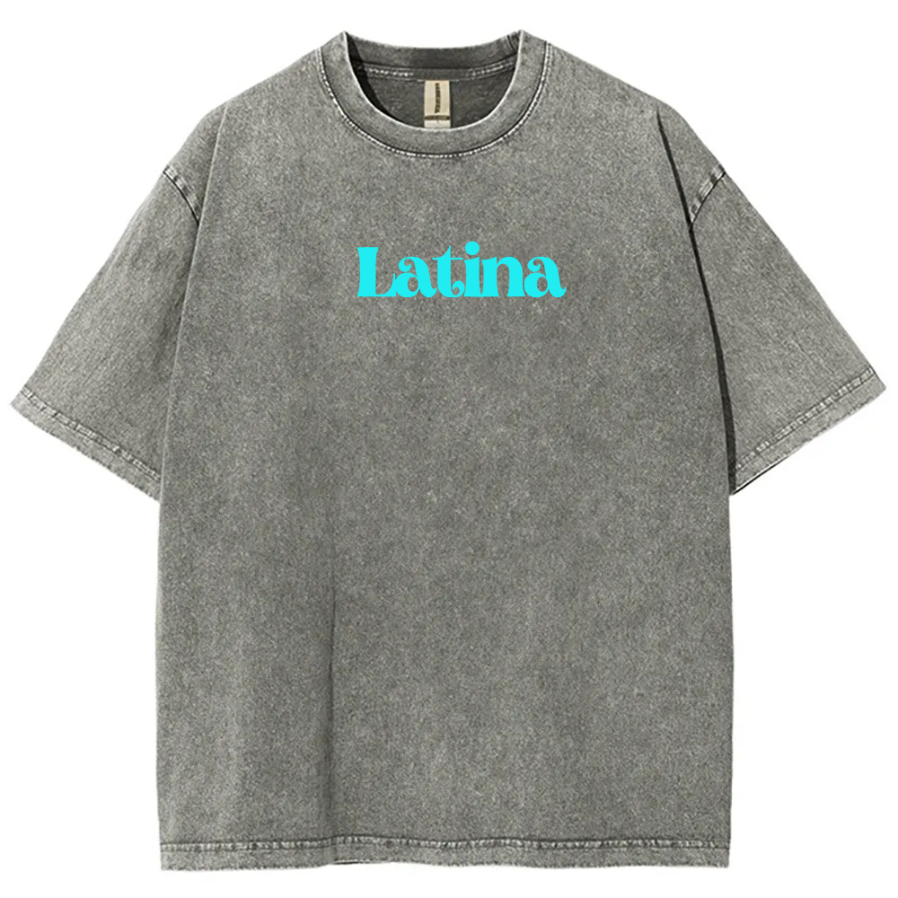 Latina Unisex Fit  Washed T-Shirt