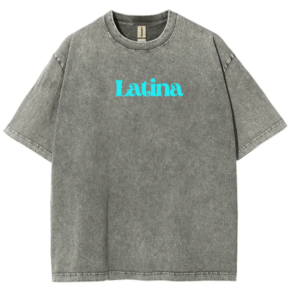 Latina Unisex Fit  Washed T-Shirt