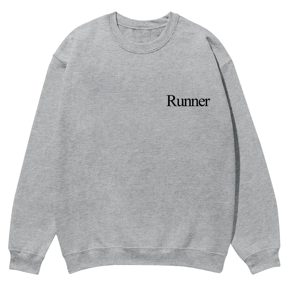 Runner Casual Crewneck Sweatshirt wearishow