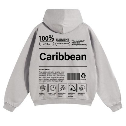 Caribbean Unisex Fit Color Hoodie wearishow