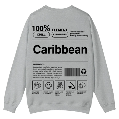 Caribbean Unisex Fit  Casual Crewneck Sweatshirt wearishow