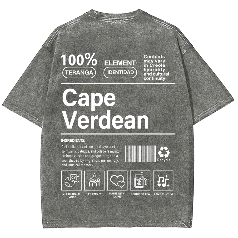 Cape Verdean Unisex Fit  Washed T-Shirt