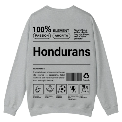 Hondurans Unisex Fit  Casual Crewneck Sweatshirt wearishow