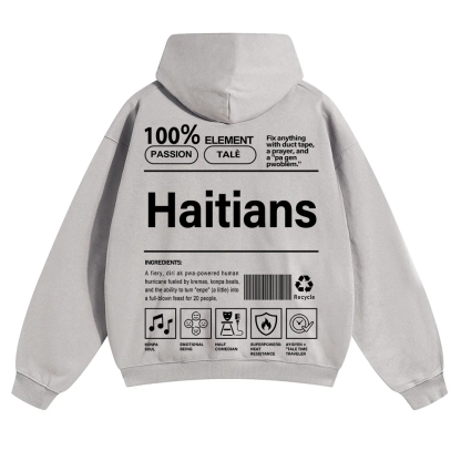 Haitians Unisex Fit Color Hoodie wearishow