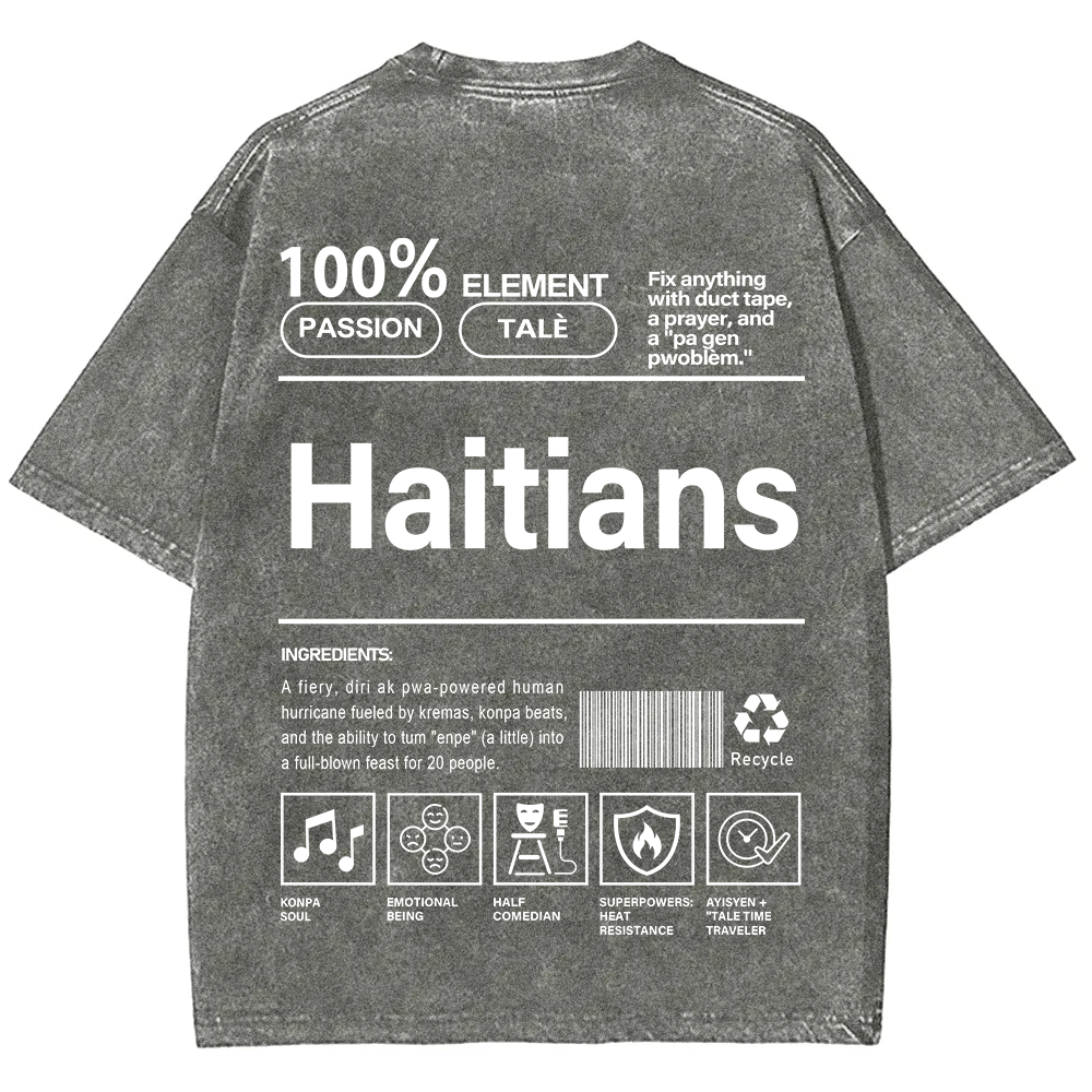 Haitians Unisex Fit  Washed T-Shirt