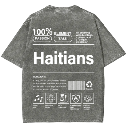 Haitians Unisex Fit  Washed T-Shirt