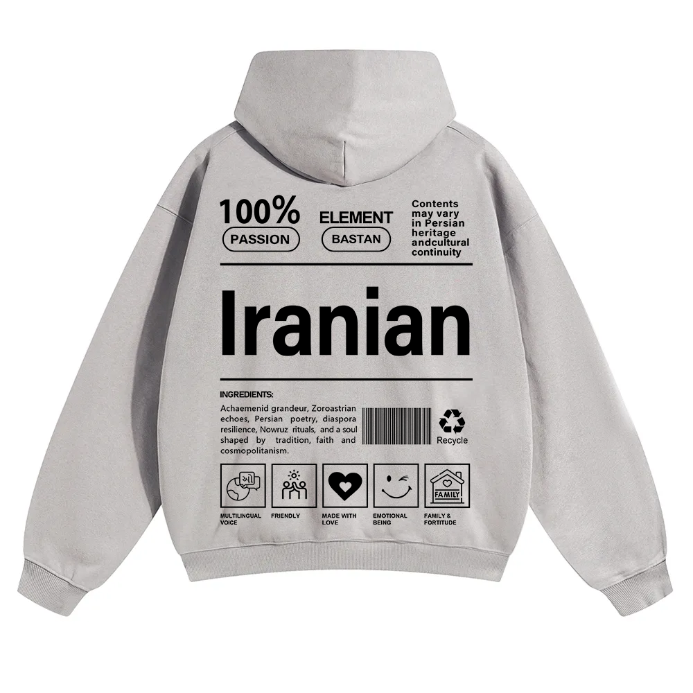 Iranian Unisex Fit Color Hoodie wearishow