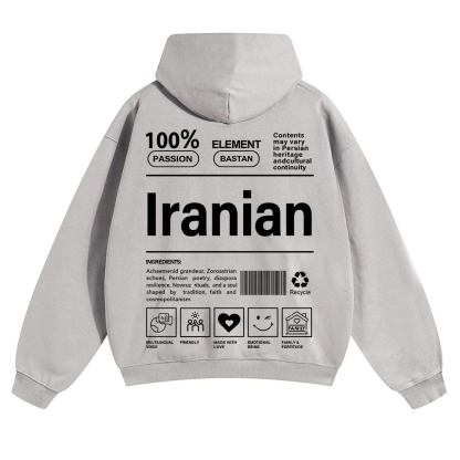 Iranian Unisex Fit Color Hoodie wearishow