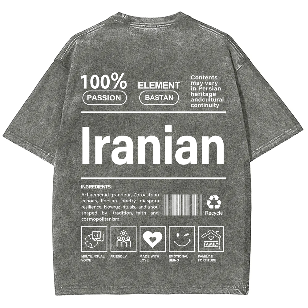 Iranian Unisex Fit  Washed T-Shirt