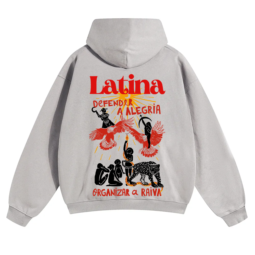Latina Unisex Fit Color Hoodie wearishow