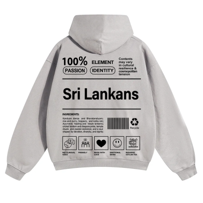 Sri Lankans Unisex Fit Color Hoodie wearishow