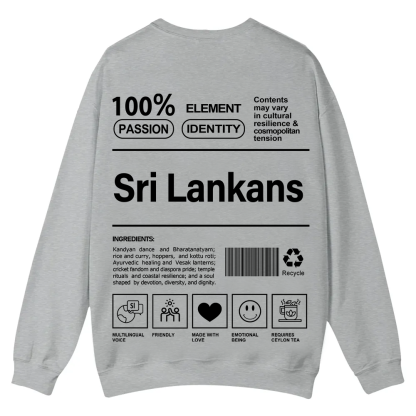 Sri Lankans Unisex Fit  Casual Crewneck Sweatshirt wearishow