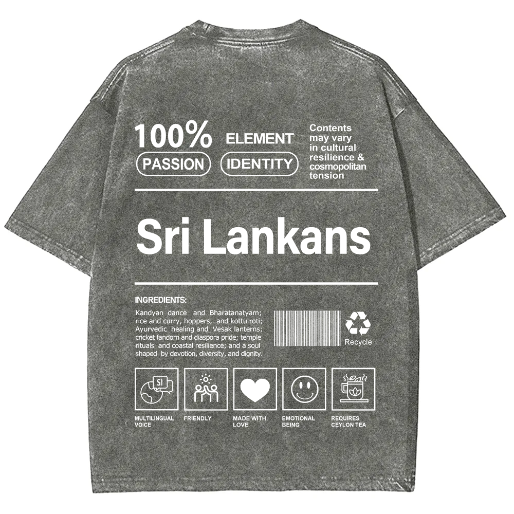 Sri Lankans Unisex Fit  Washed T-Shirt