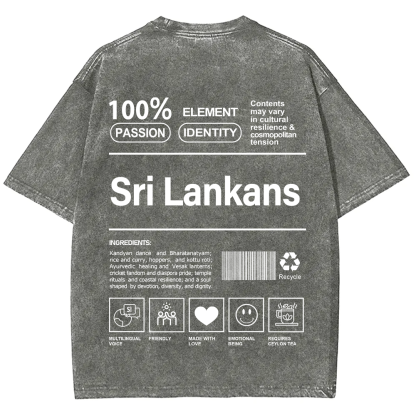 Sri Lankans Unisex Fit  Washed T-Shirt