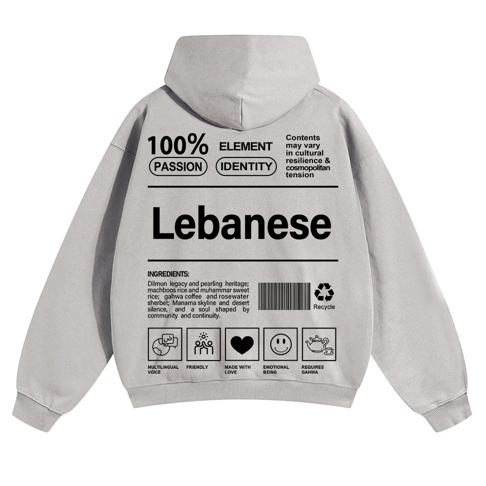 Lebanese Unisex Fit Color Hoodie wearishow