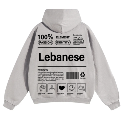 Lebanese Unisex Fit Color Hoodie wearishow